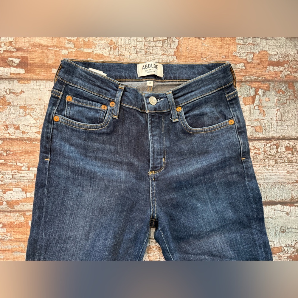 Agolde Dark Indigo High-Rise Women's Jeans
